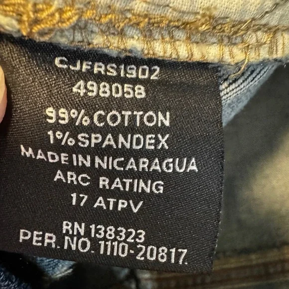 NEW Cody James FR Men's Millikin Dark Slim Boot Work Jeans 34X36 Landman Cowboy